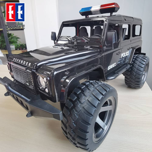  ماشین کنترلی شارژی جیپ پلیس مشکی Remote Control LAND ROVER DEFENDER POLICE JEEP 2.4G -اسباب بازی